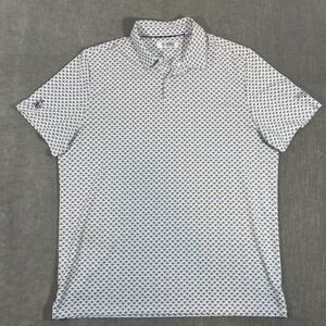 Penguin by Munsingwear Men's Large Geometric Print Short Sleeve Golf Polo Shirt